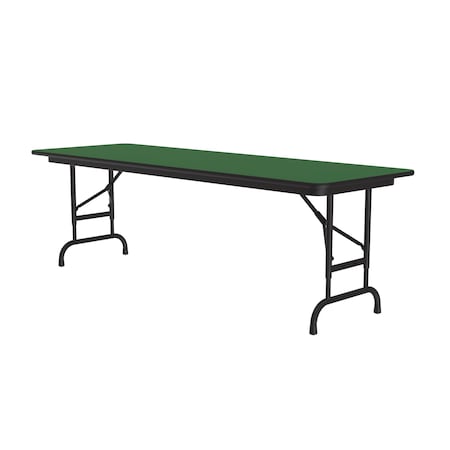 Correll CFA Adjustable HPL Folding Tables 24x60 Green CFA2460PX-39